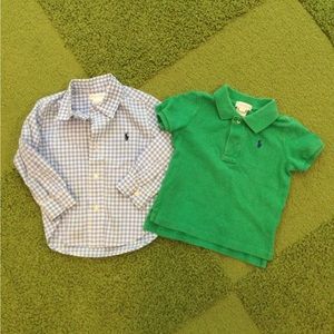 Ralph Lauren boys shirt and polo 18M